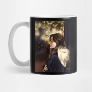 Girl under the light Mug